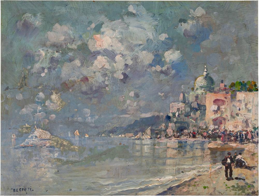 Nicola DeCorsi comparable auction result: nicola decorsi odessa 1882 naples 1956 neapolitan view
