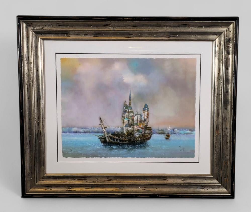 bernard louedin b 1938 france lithograph on paper le radeau de lutece · Main Auction Galleries · 2025-06-08 Bernard Louedin comparable auction result: bernard louedin b 1938 france lithograph on paper le radeau de lutece