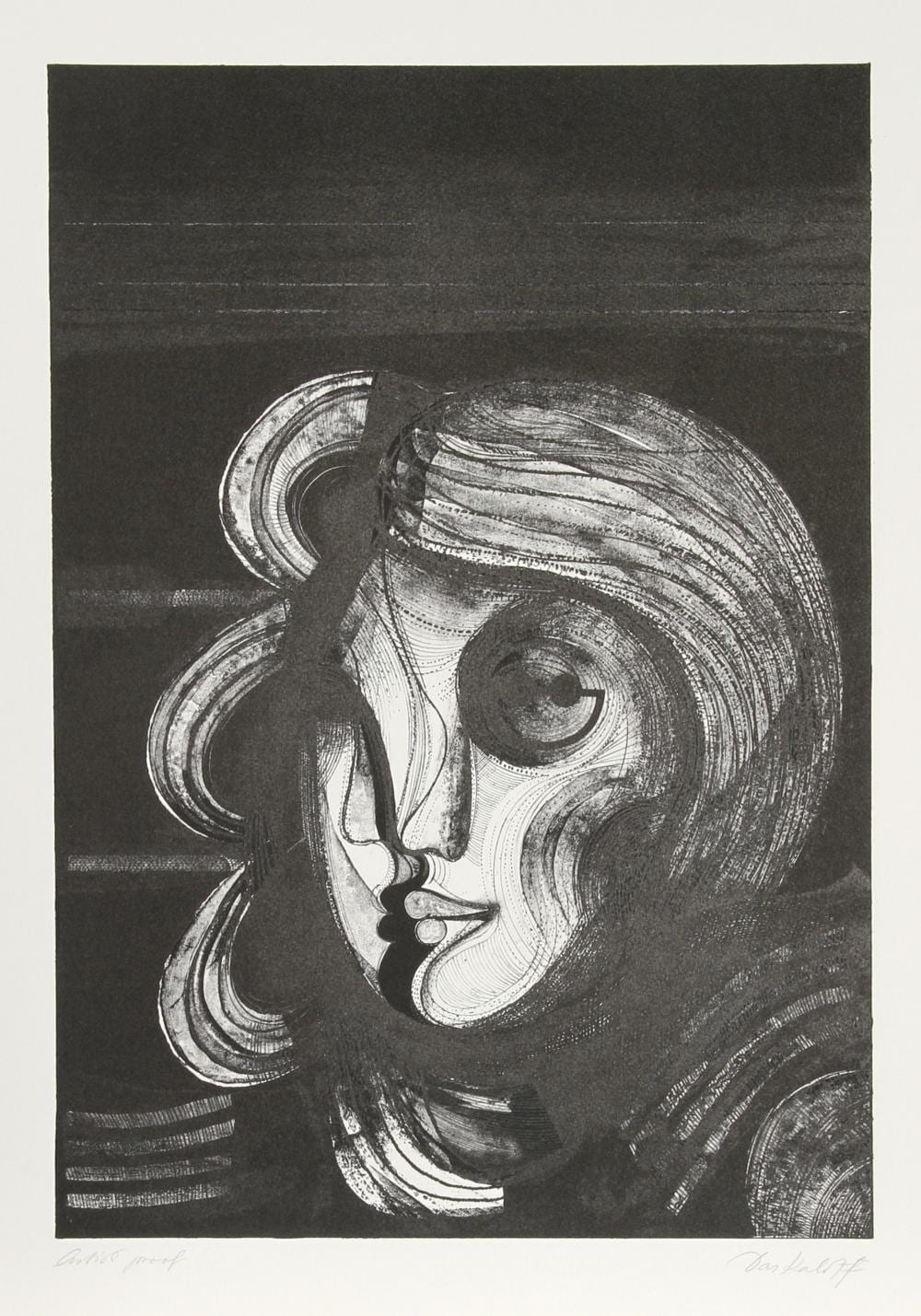 Georgi Daskaloff comparable auction result: georgi daskaloff visages 1 lithograph on arches