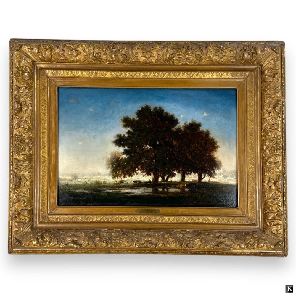 Gilbert Munger comparable auction result: gilbert munger usa 1837 1903 landscape oil board