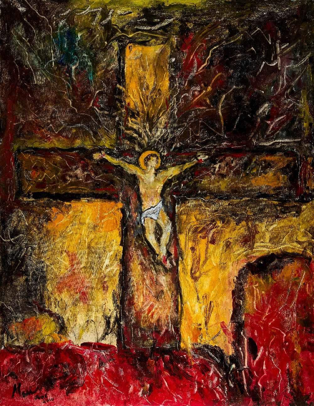Leslie Marr comparable auction result: leslie marr crucifixion 2016