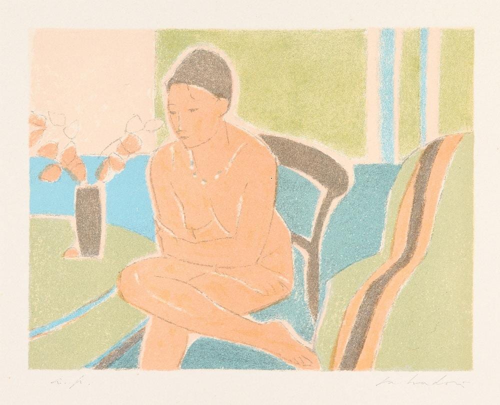 Aldo Salvadori comparable auction result: aldo salvadori seated woman