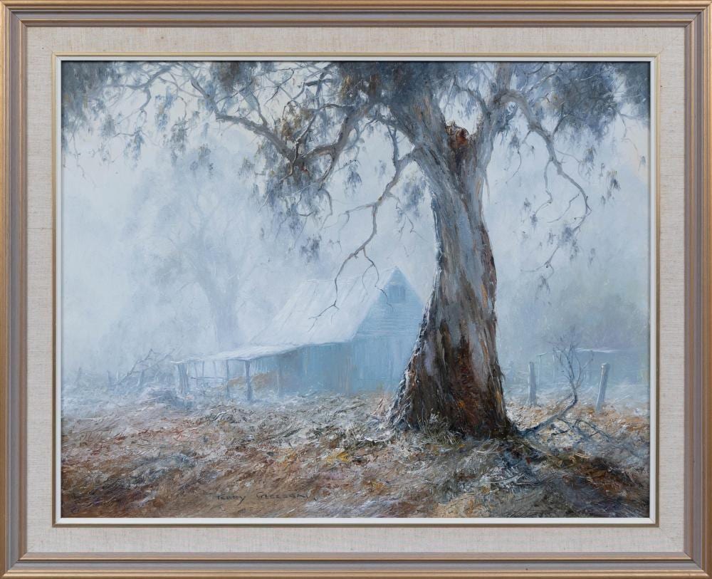 terry gleeson outback scene oil on board 70 x 90cm frame size 88 x 108 · Lawsons · 2025-05-27 Terry Gleeson comparable auction result: terry gleeson outback scene oil on board 70 x 90cm frame size 88 x 108