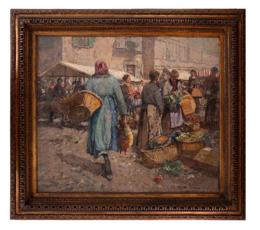 Alessandro Lupo comparable auction result: alessandro lupo mercato porta palazzo a torino porta palazzo market in turin
