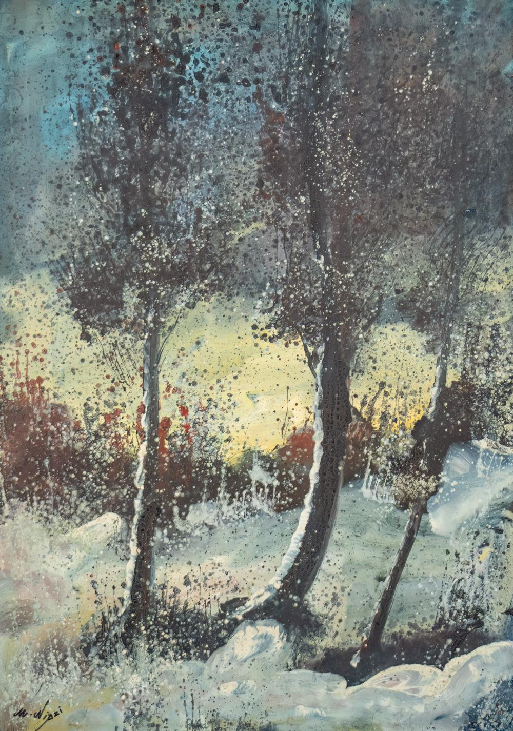 Manoucher Niazi comparable auction result: manoucher niazi b 1936 oil on canvas
