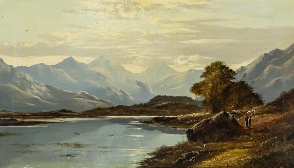 Charles Leslie comparable auction result: charles leslie british 1835 1890 landscape oil on canvas 1881
