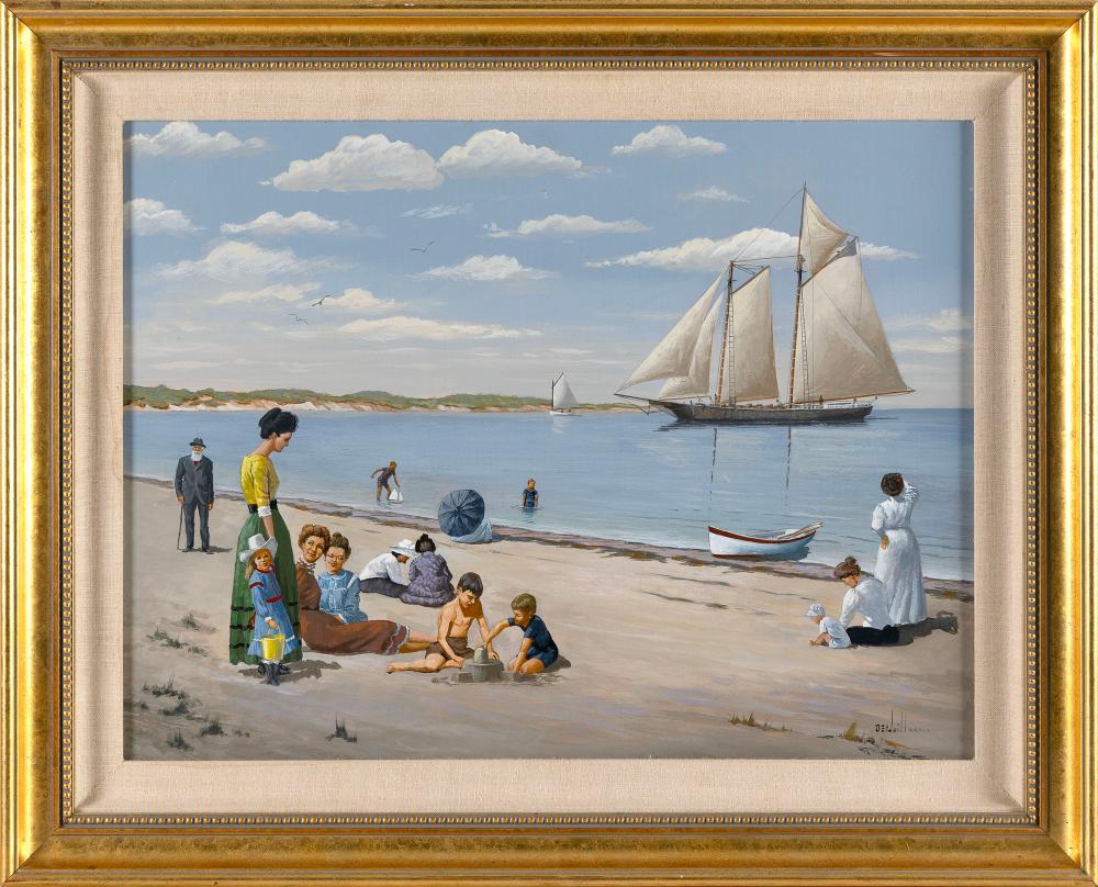 Ben Neill comparable auction result: ben neill massachusetts 1914 2001 schooner coasting in circa 1910 schooner alice wentworth built 1863 oil on masonite 18 x 24 framed 24 x 30