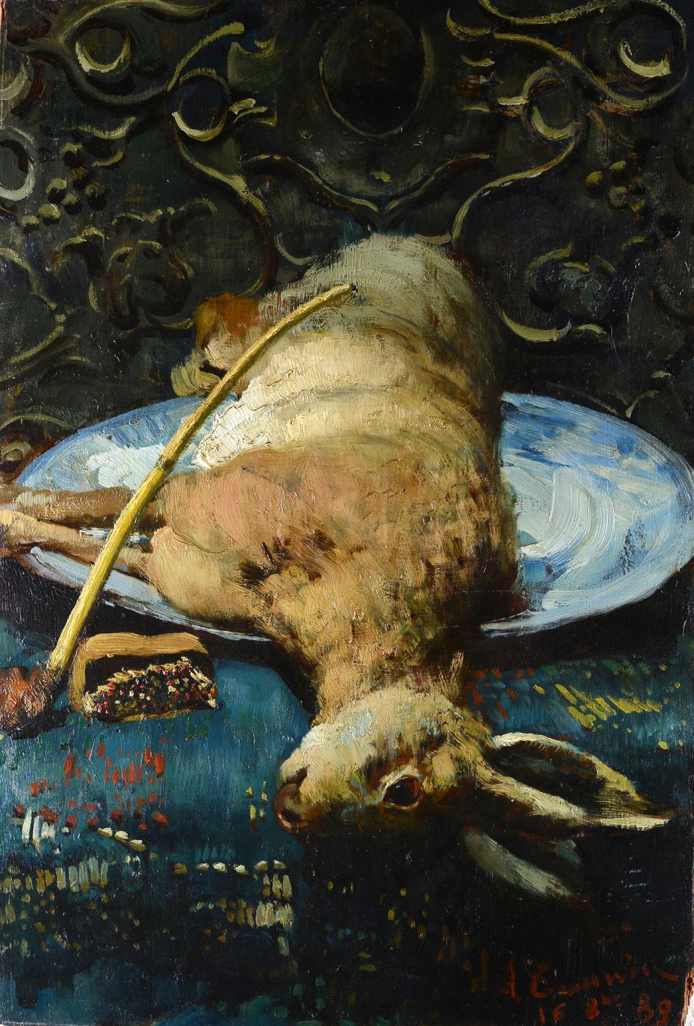 Niccolò Cannicci comparable auction result: niccol cannicci firenze 1846 1906 cacciagione 1889