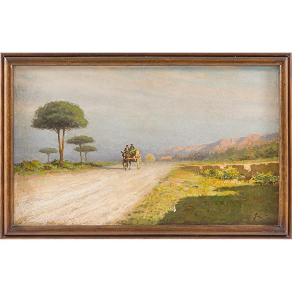 Antonio Cutino comparable auction result: antonio cutino olio su tela