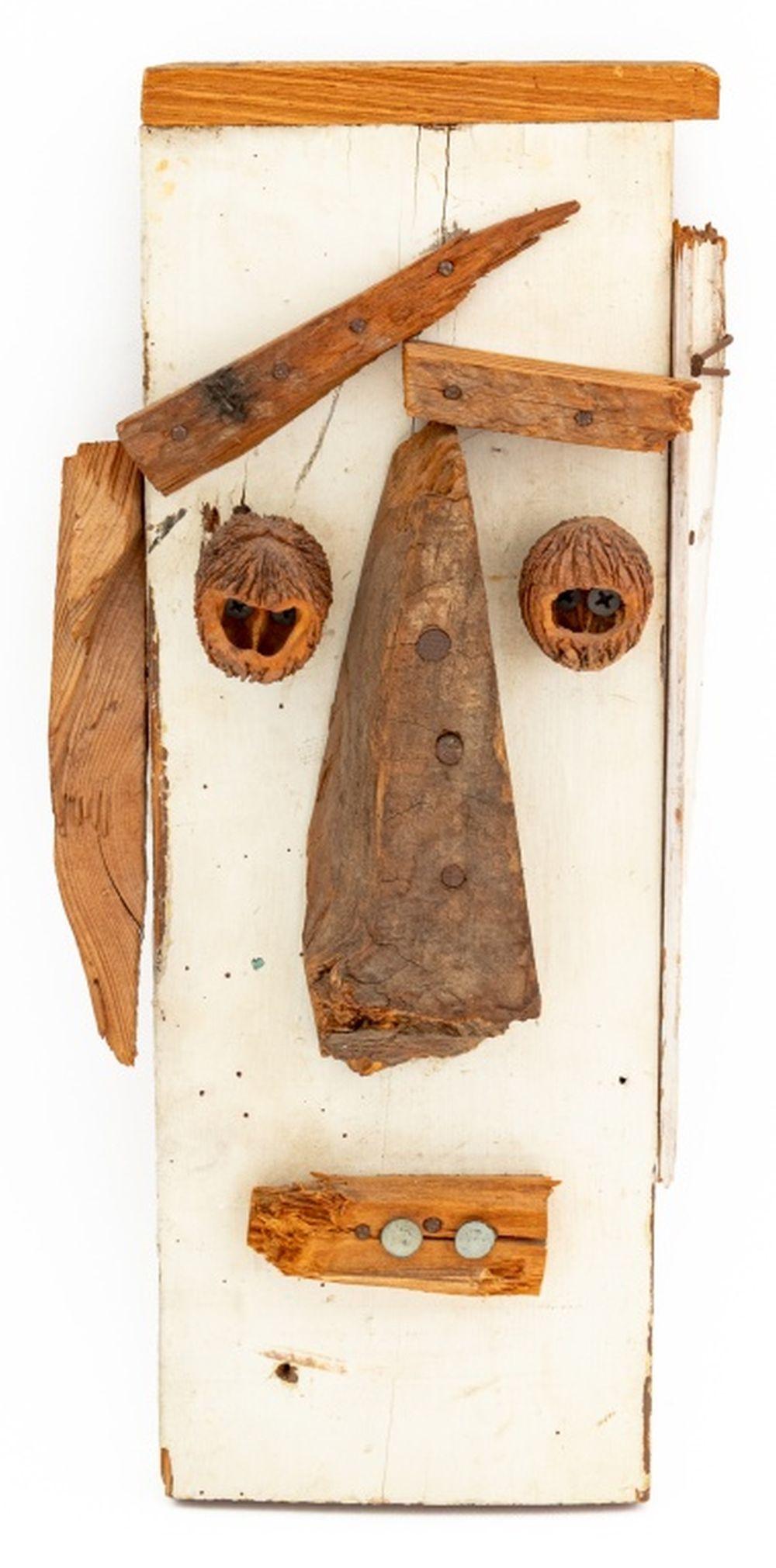 eric legge outsider portrait wood sculpture · Auctions at Showplace · 2025-06-26 Eric Legge comparable auction result: eric legge outsider portrait wood sculpture