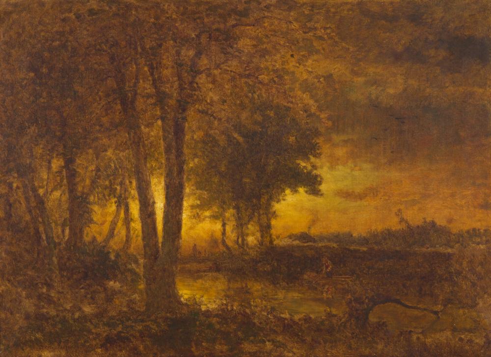 George Inness (American, 1825-1894) Golden Glow, 1862 sold by Freeman’s, lot 4 — auction record photograph