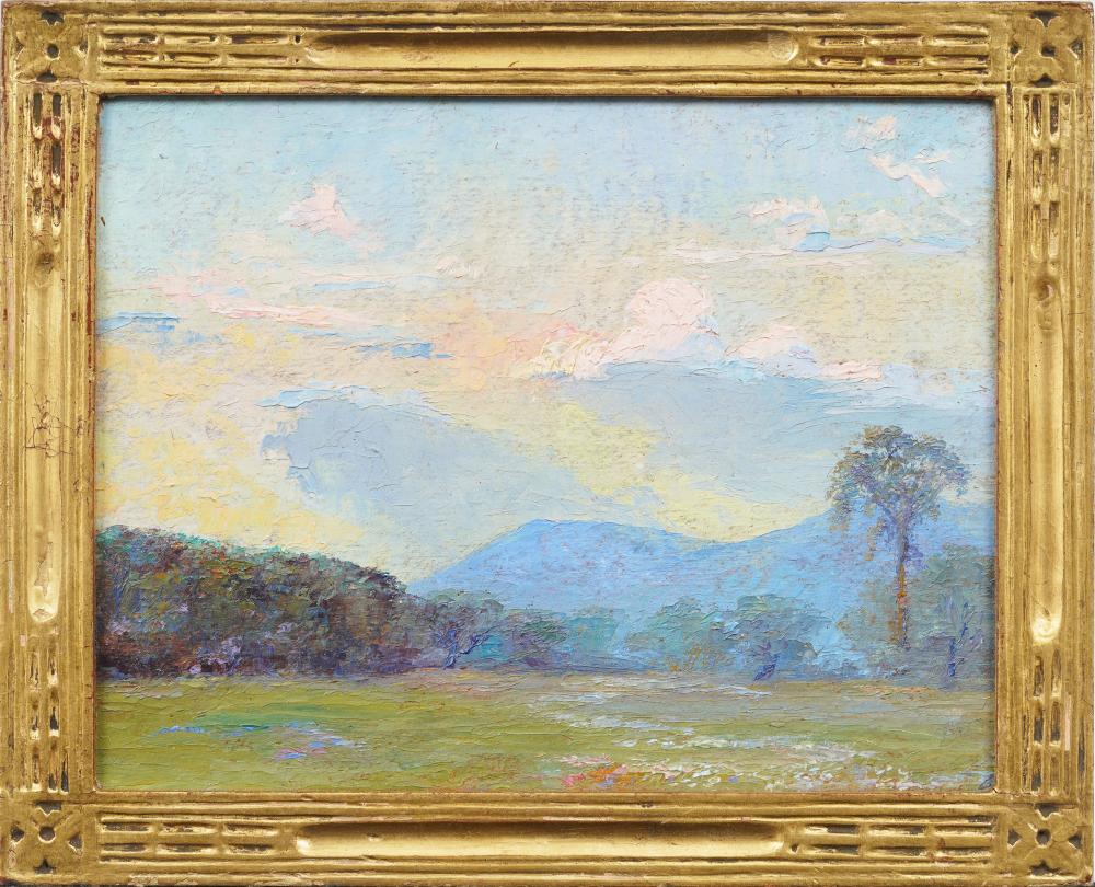 ATTR Ellen Thresher Nicely Framed Antique American Impressionist Sunset Landscape Oil Painting sold by Curated Gallery Auctions, lot 14 — auction record photograph