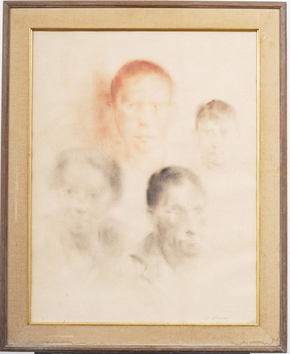 Marvin Cherney comparable auction result: marvin cherney 1925 1966 antique american modernist portrait studies original painting