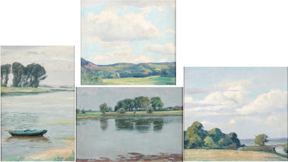 Alfred Rasenberger comparable auction result: alfred rasenberger 1885 1949 4 landscapes