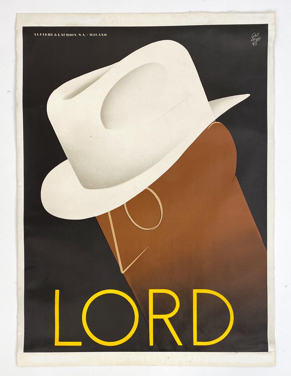 Paolo Federico Garretto comparable auction result: paolo federico garretto 1903 1989 lord poster