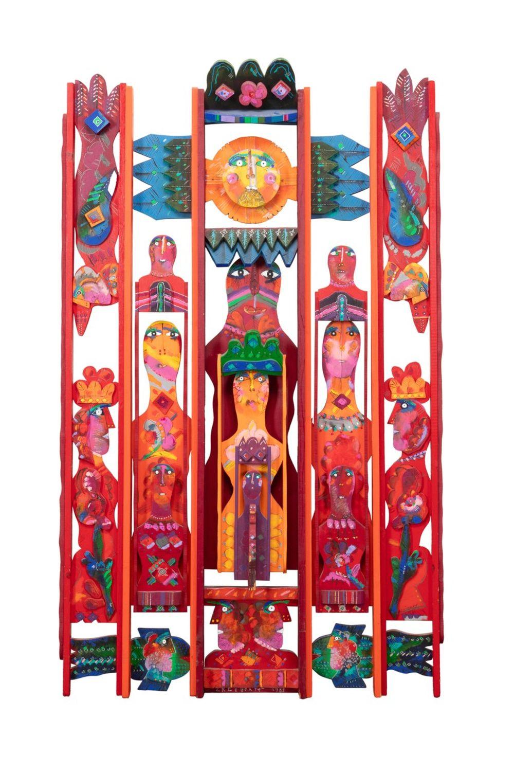 NORMAN LALIBERTE, LARGE FIGURAL PAINTED SCULPTURE sold by Ahlers & Ogletree Inc., lot 161 — auction record photograph