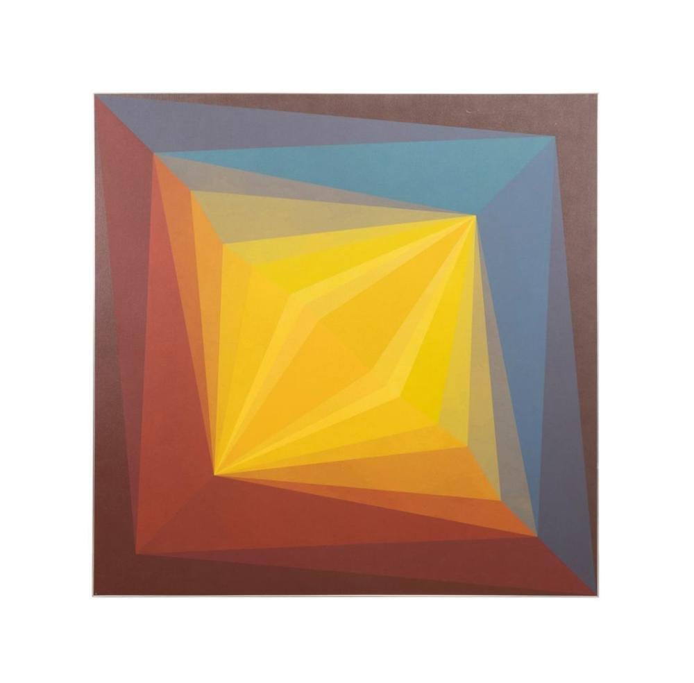 doris leeper geometric rainbow oil on canvas · Ahlers & Ogletree Inc. · 2025-06-04 Doris Leeper comparable auction result: doris leeper geometric rainbow oil on canvas