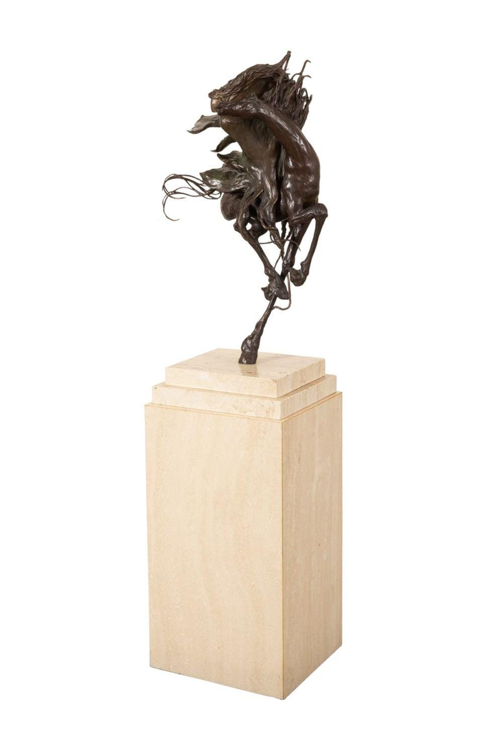 Bonny Leibowitz comparable auction result: bonny leibowitz grand vision equestrian bronze