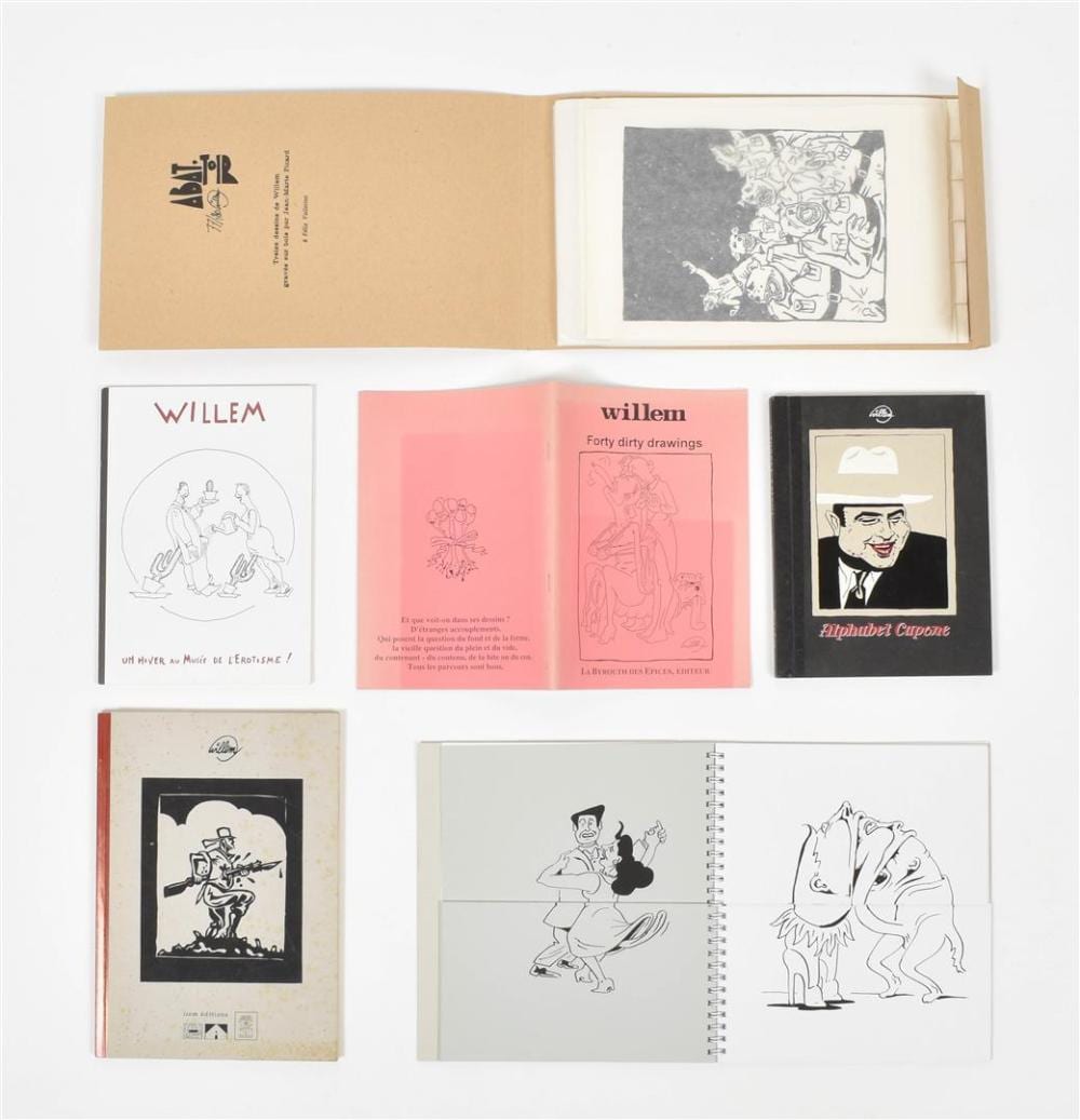Willem Alexander Knip comparable auction result: willem bernard willem holtrop b 1941 six works 1 forty dirty drawings