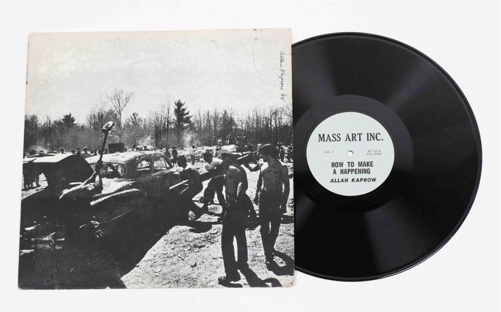 ALLAN KAPROW. HOW TO MAKE A HAPPENING, SIGNED VINYL RECORD sold by Zwiggelaar Auctions, lot 6185 — auction record photograph