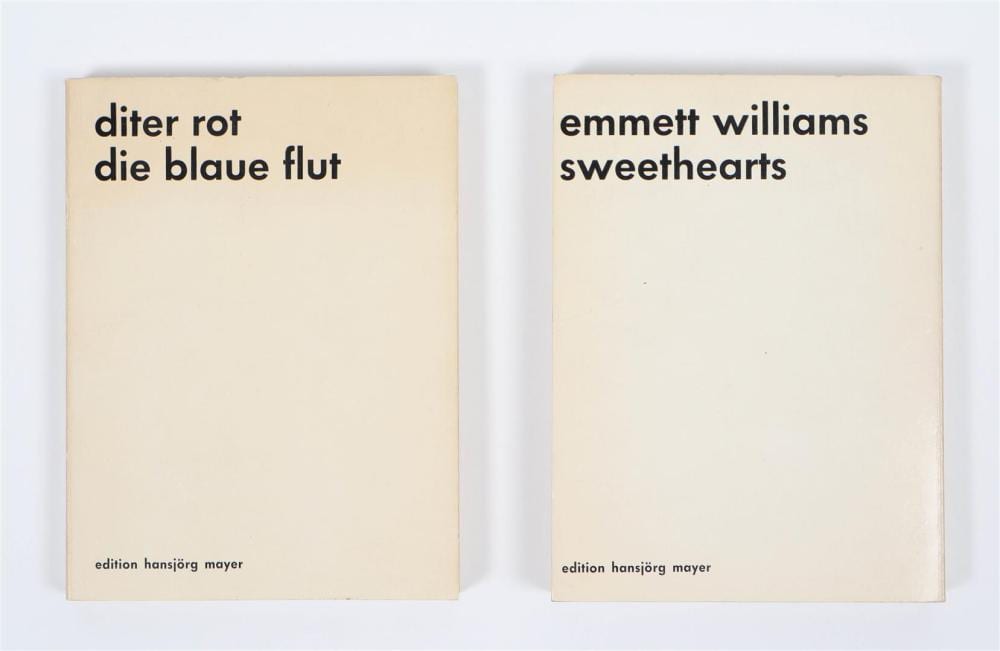 Diter Rot comparable auction result: diter rot dieter roth and emmett williams two artists books