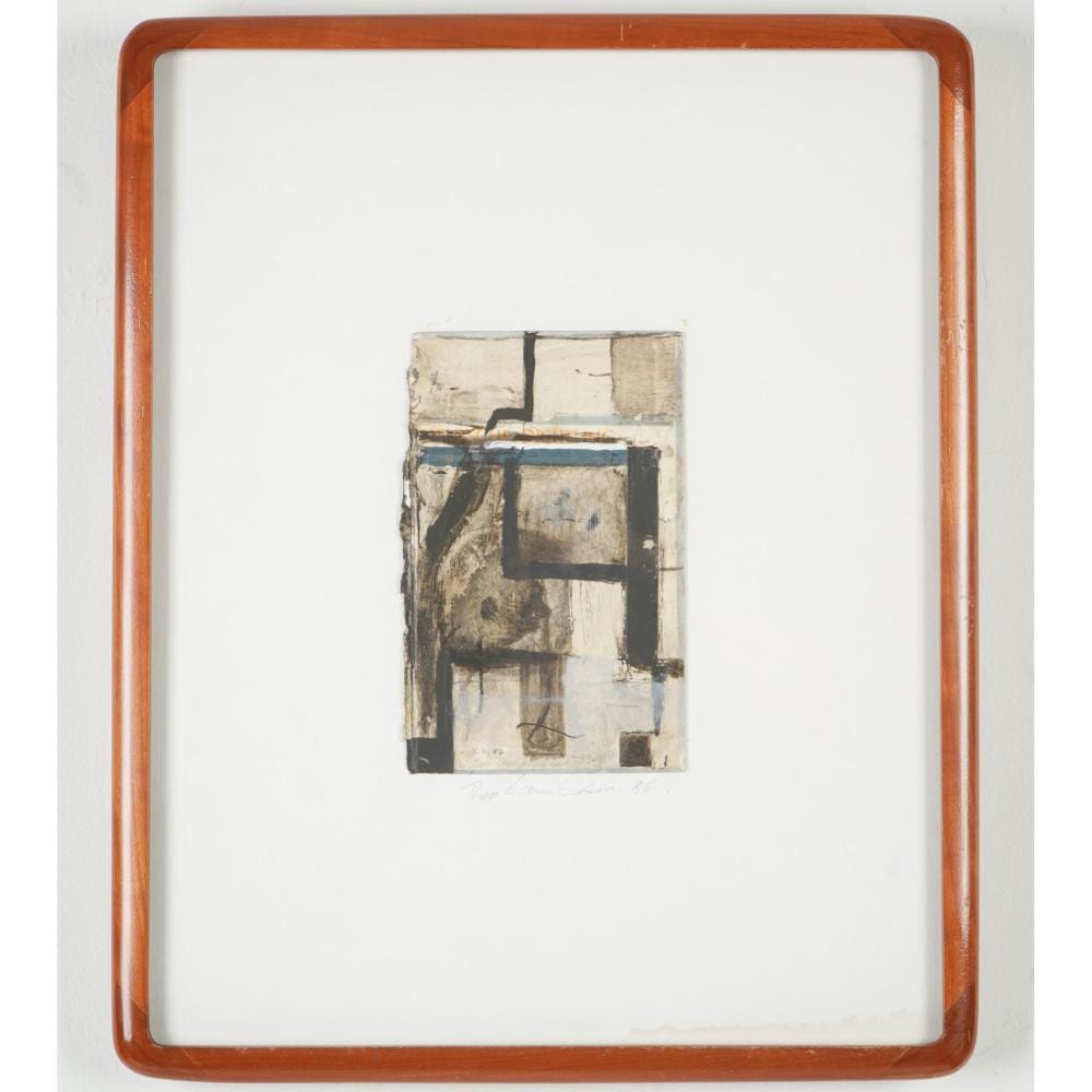 Theo Lambertin comparable auction result: theo lambertin mixed media work das lungenlied signed