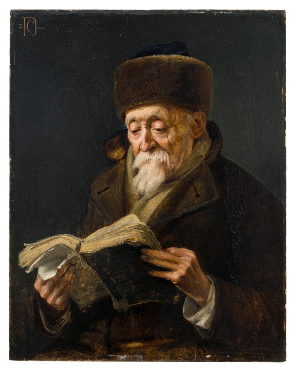 Carl Duxa comparable auction result: carl duxa zugeschr lesender archivar 1895