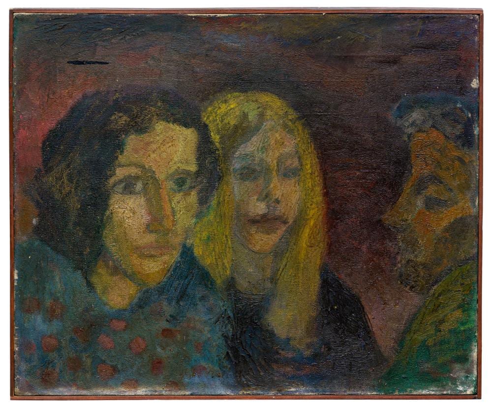 ralf kerbach bildnis gunter herrmann mit tochter clara und ihrer freundin anne 1970 s · Schmidt Kunstauktionen Dresden OHG · 2025-06-21 Ralf Kerbach comparable auction result: ralf kerbach bildnis gunter herrmann mit tochter clara und ihrer freundin anne 1970 s