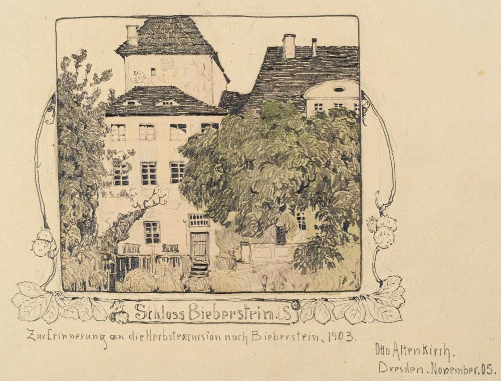 Otto Altenkirch comparable auction result: otto altenkirch schloss bieberstein i s 1905