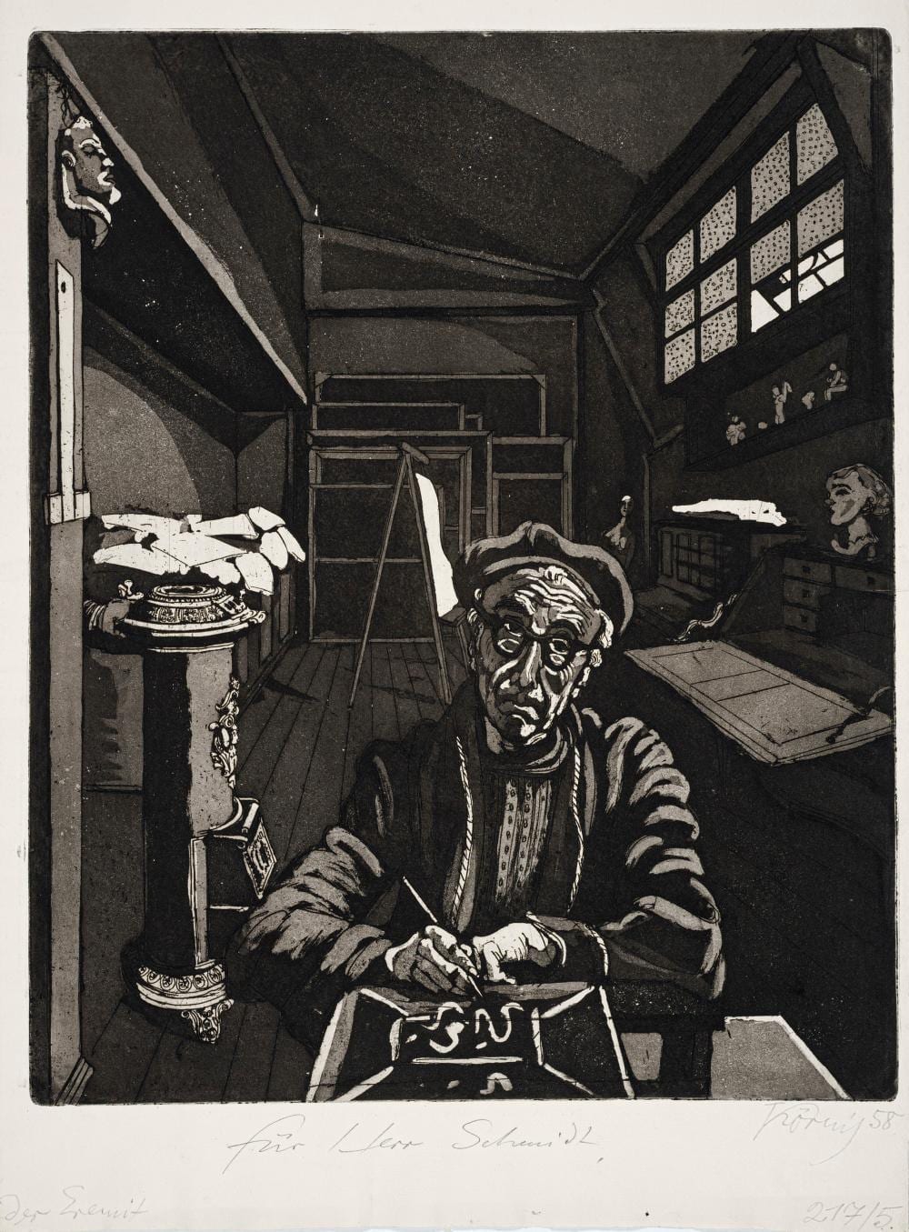 hans k rnig der eremit bildnis isolde schmidt 1958 1960 · Schmidt Kunstauktionen Dresden OHG · 2025-06-21 Hans Körnig comparable auction result: hans k rnig der eremit bildnis isolde schmidt 1958 1960