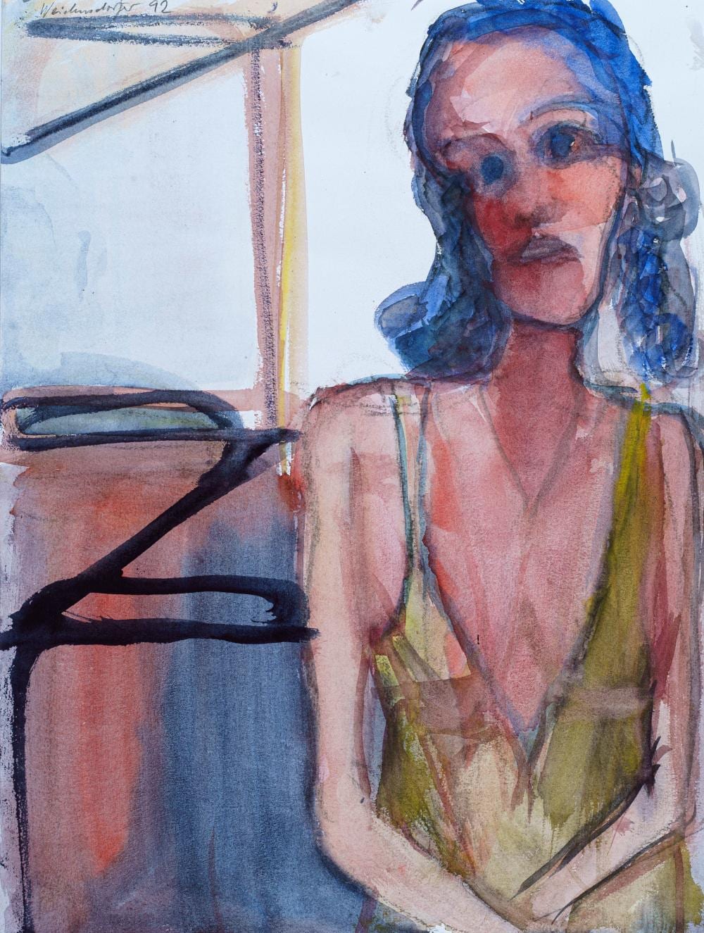 Claus Weidensdorfer comparable auction result: claus weidensdorfer junge frau 1992