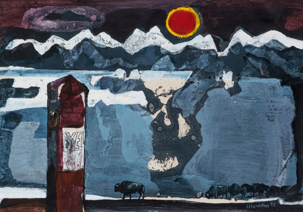 Walter Womacka comparable auction result: walter womacka yellowstone nationalpark 1993