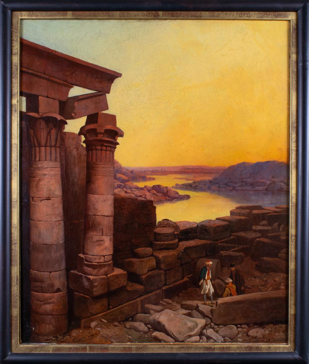 S. J. E. Jones comparable auction result: samuel john egbert jones british 1797 1861 figures resting under ruins