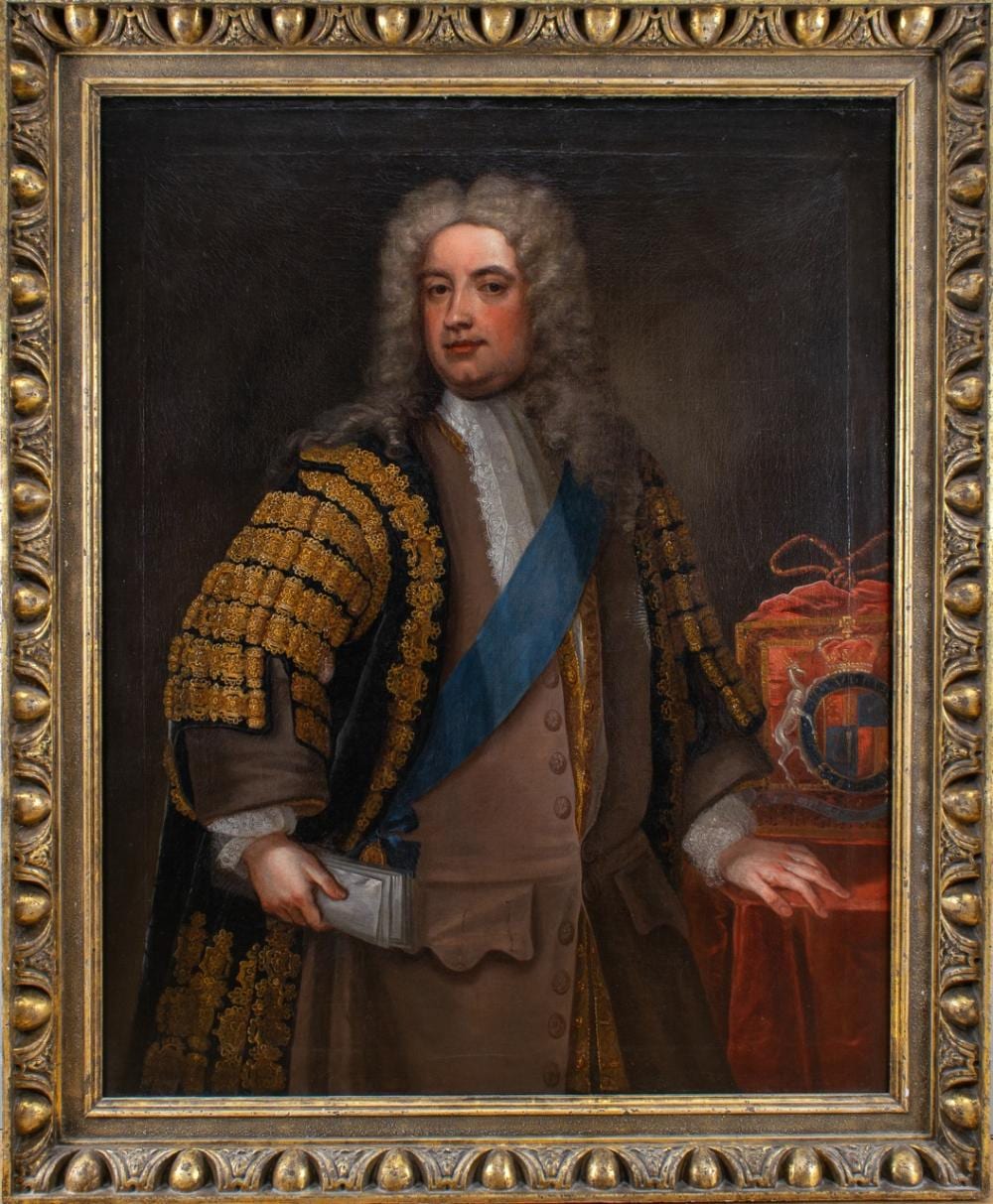 Charles Jervas comparable auction result: charles jervas irish c 1675 1739 portrait of robert walpole 1st earl of oxford 1676 1745