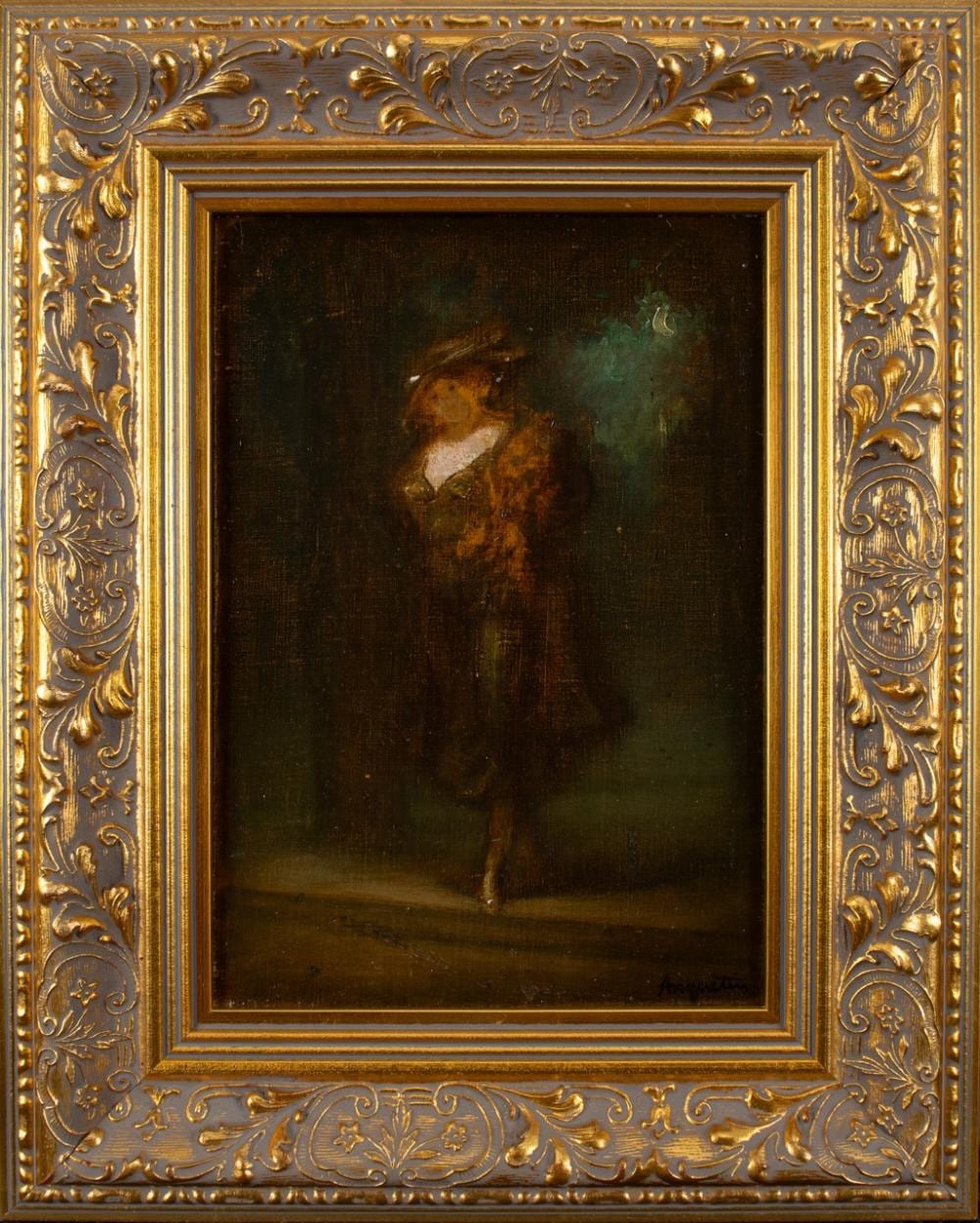 Louis Anquetin comparable auction result: louis anquetin french 1861 1932 lady in the moonlight