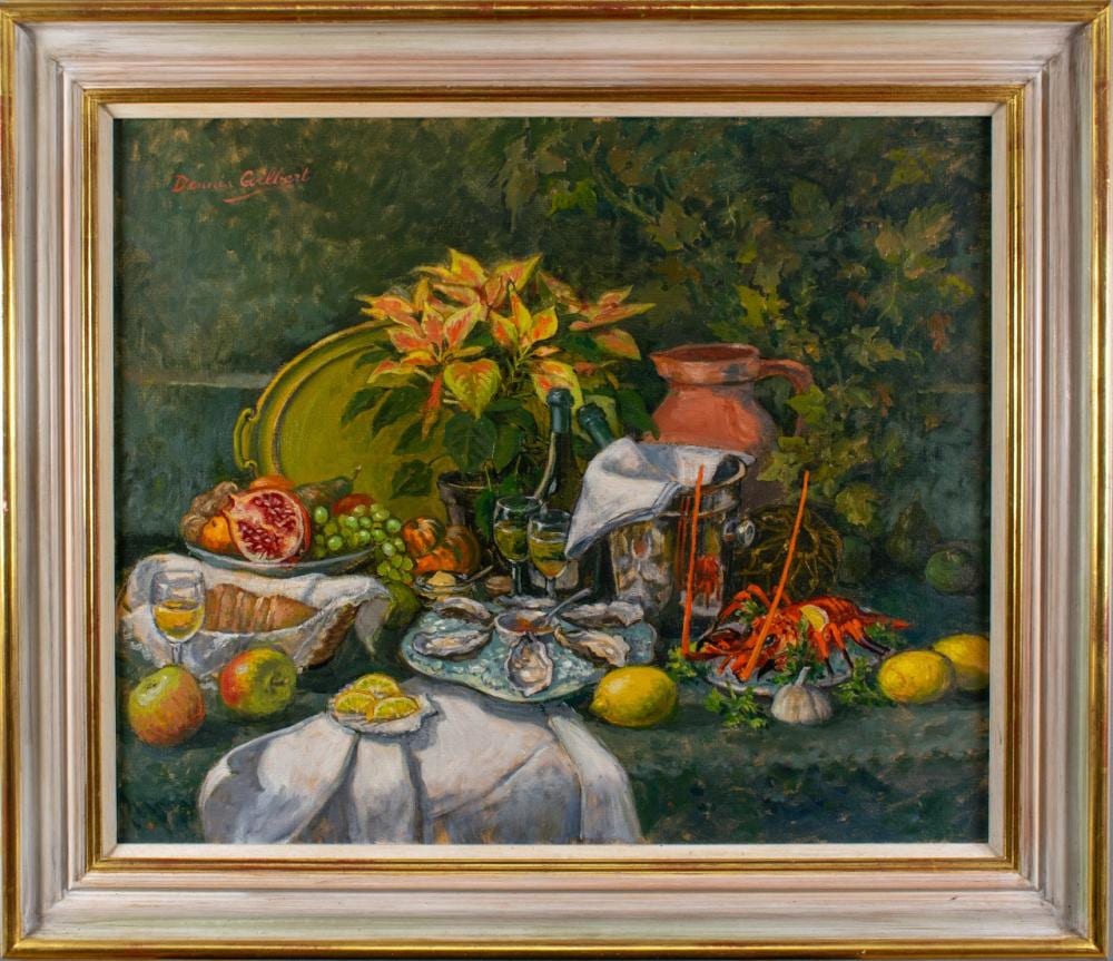 Dennis Gilbert comparable auction result: dennis gilbert english b 1922 two still lives