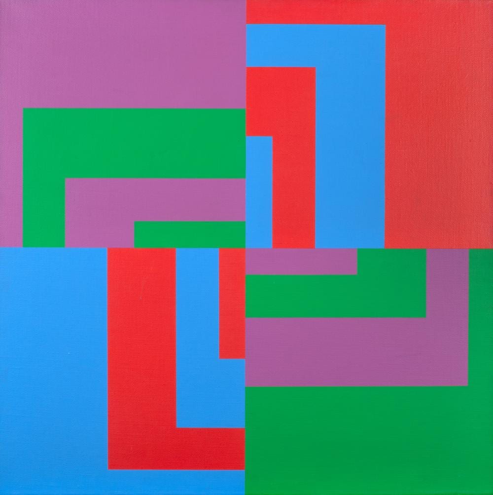 Carlo Vivarelli comparable auction result: carlo vivarelli 1919 1986 diagonal reversierte farbpaare