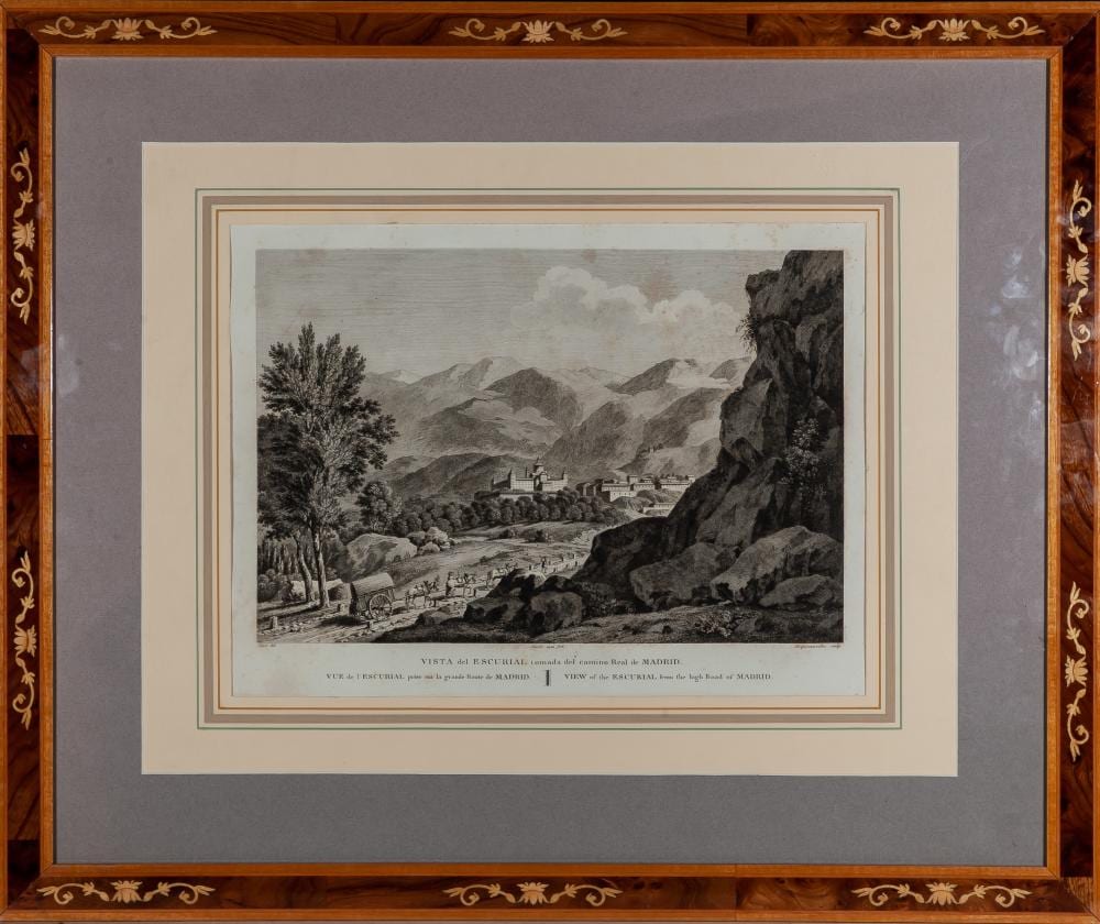 François Dequevauviller comparable auction result: fran ois dequevauviller abbeville 1745 paris 1817 after liger view of the escurial form the high road of madrid
