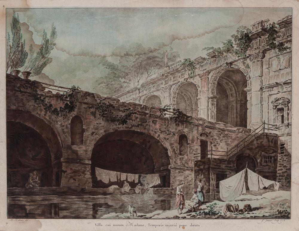 jean fran ois janinet paris 1752 1814 after hubert robert paris 1733 1808 villa madama · Greco Subastas · 2025-05-29 Jean François Janinet comparable auction result: jean fran ois janinet paris 1752 1814 after hubert robert paris 1733 1808 villa madama