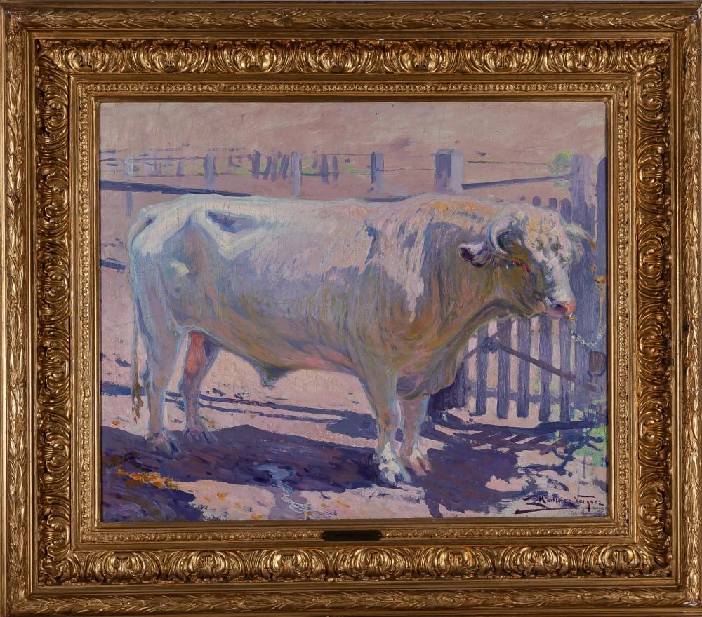 eduardo mart nez v zquez fresnedilla 1886 madrid 1971 white bull · Greco Subastas · 2025-05-29 Eduardo Martínez Vázquez comparable auction result: eduardo mart nez v zquez fresnedilla 1886 madrid 1971 white bull