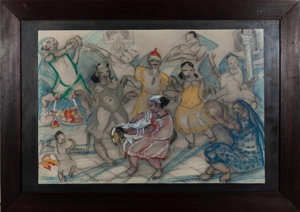 ragheb ayad cairo egypt 1892 1982 celebration after the banquet · Greco Subastas · 2025-05-29 Ragib Ayyad comparable auction result: ragheb ayad cairo egypt 1892 1982 celebration after the banquet