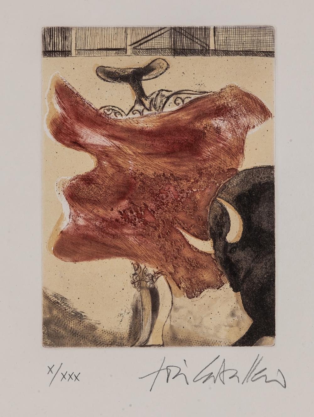 jos caballero huelva 1913 madrid 1991 bullfighting · Greco Subastas · 2025-05-29 José Caballero comparable auction result: jos caballero huelva 1913 madrid 1991 bullfighting