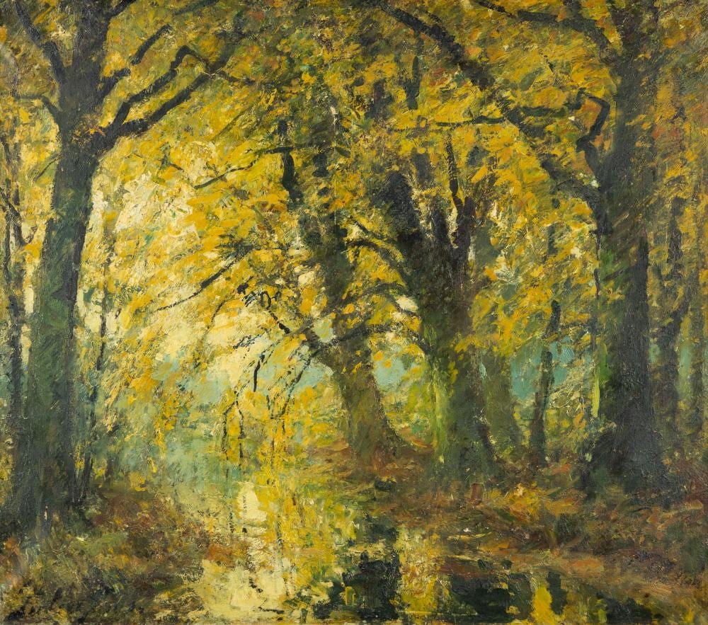 Pieter Gorus comparable auction result: pieter gorus 1881 1941 forest landscape with river