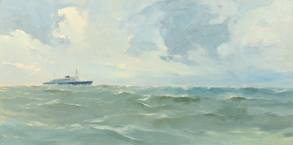 Louis Royon comparable auction result: louis royon 1882 1968 en mer flamande 1937