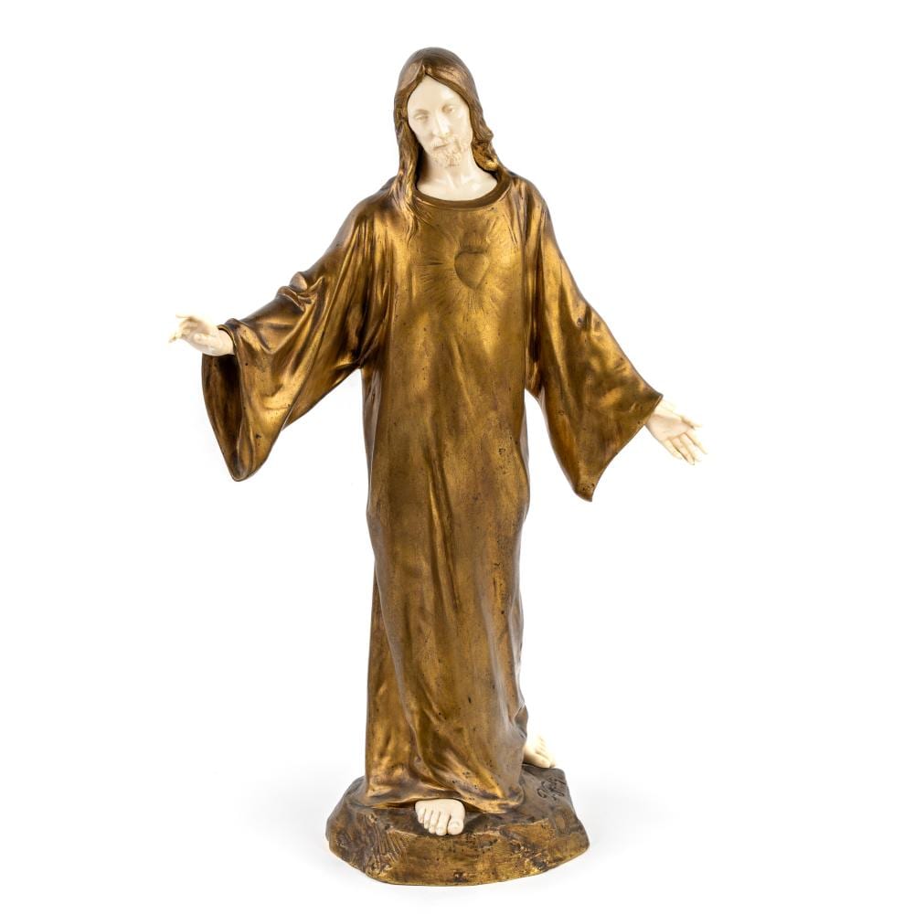 Paul Gasq comparable auction result: paul gasq 1860 1944 jesus christ chryselephantine