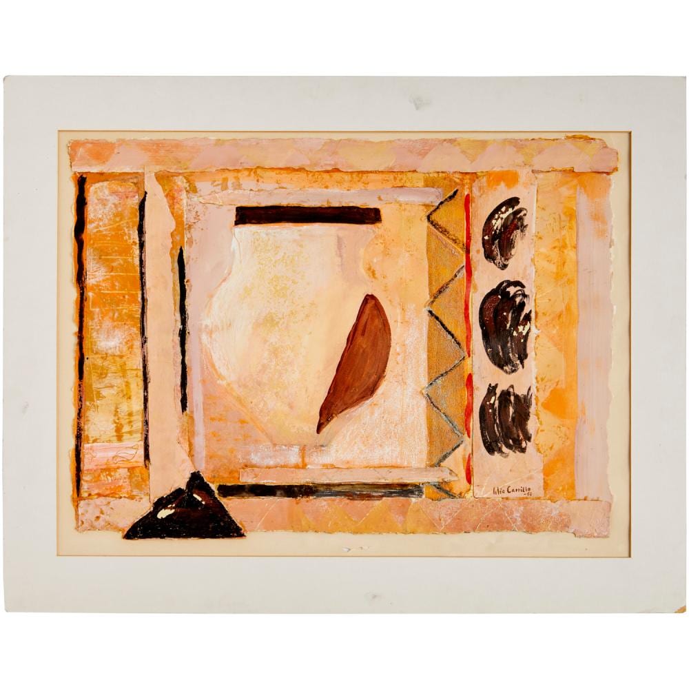 Lilia Carrillo comparable auction result: lilia carrillo attrib mixed media 1961