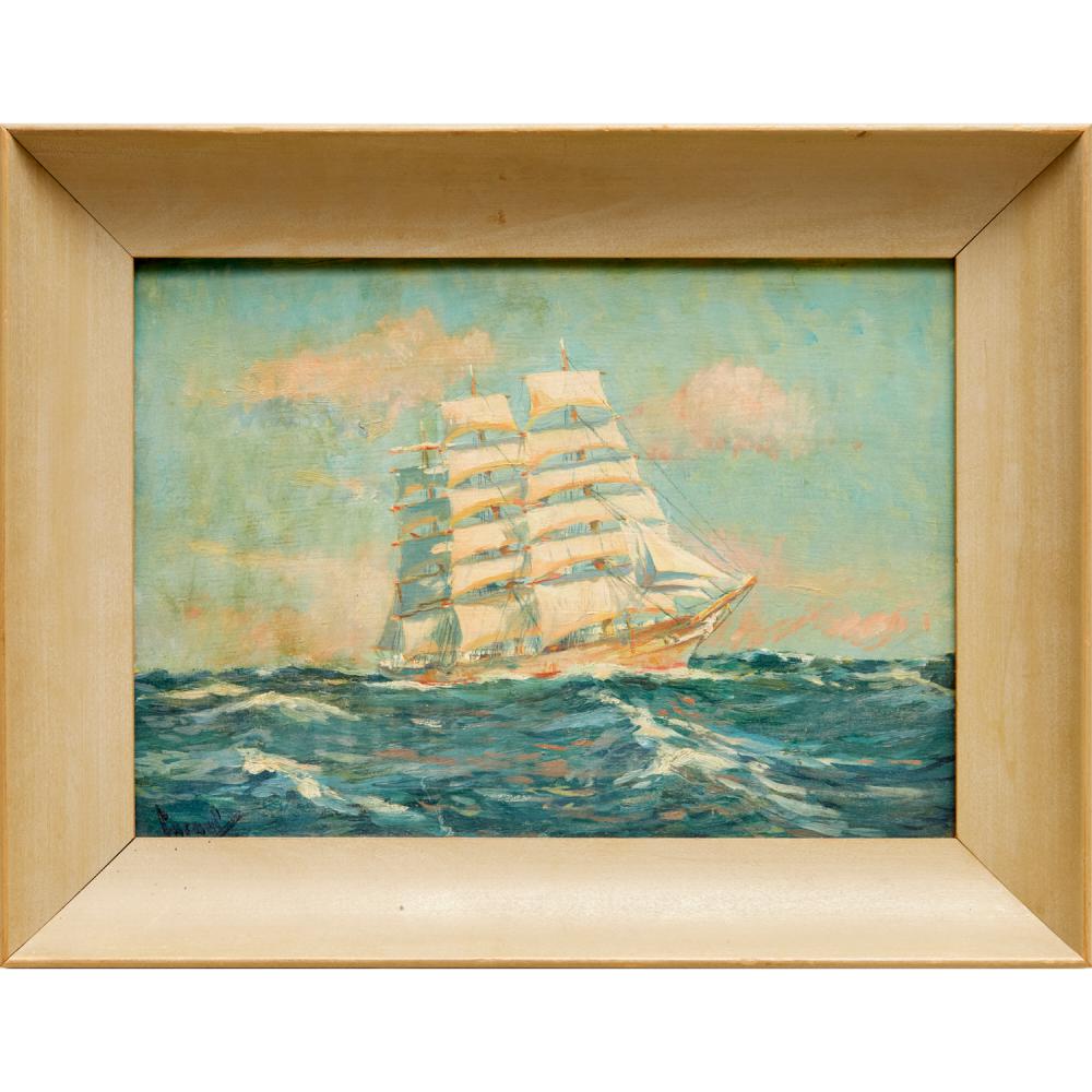 Edward Cucuel comparable auction result: edward cucuel oil on board
