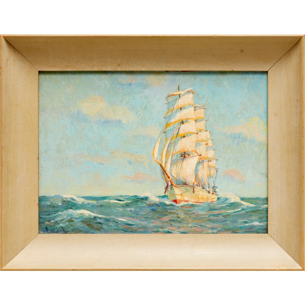 Edward Cucuel comparable auction result: edward cucuel oil on board