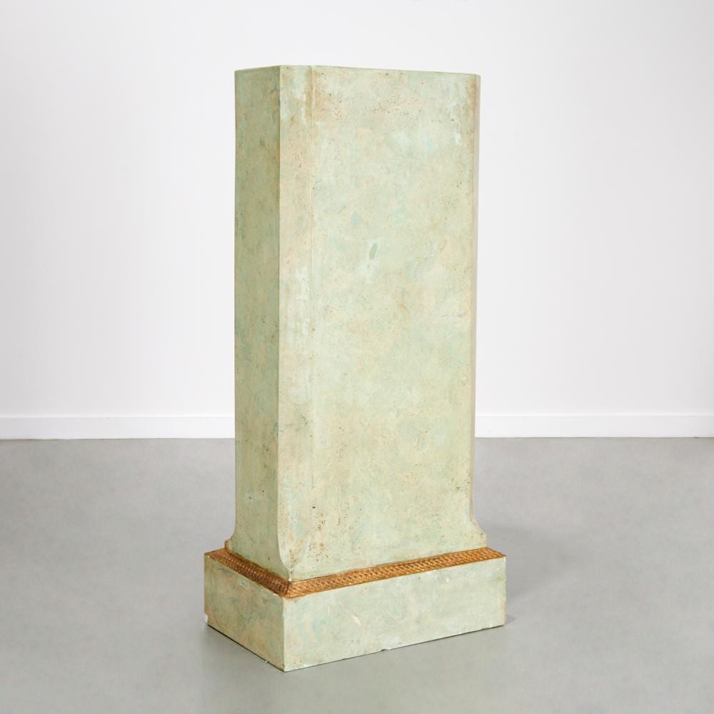 Alberto Pinto comparable auction result: alberto pinto sourced polished plaster pedestal