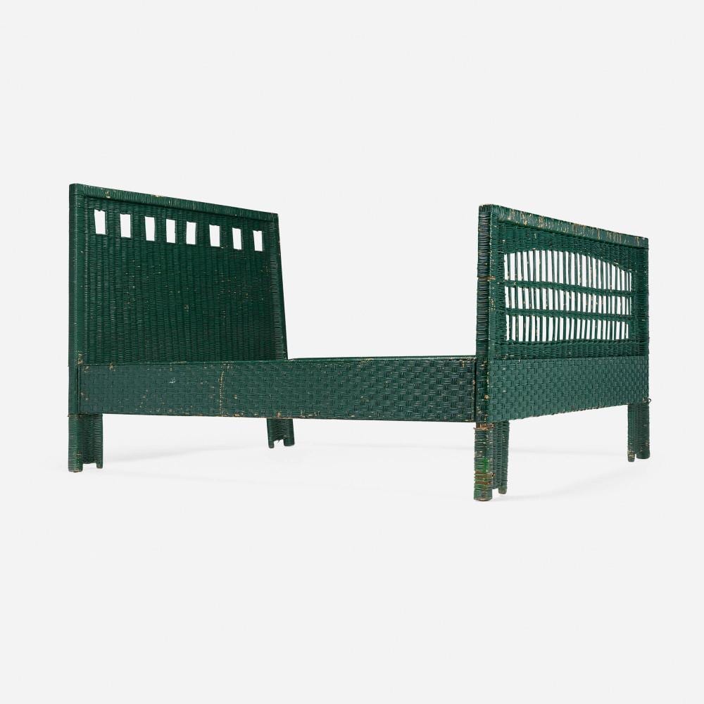 George W Maher comparable auction result: george washington maher full size bed frame from rockledge the e l king house homer minnesota